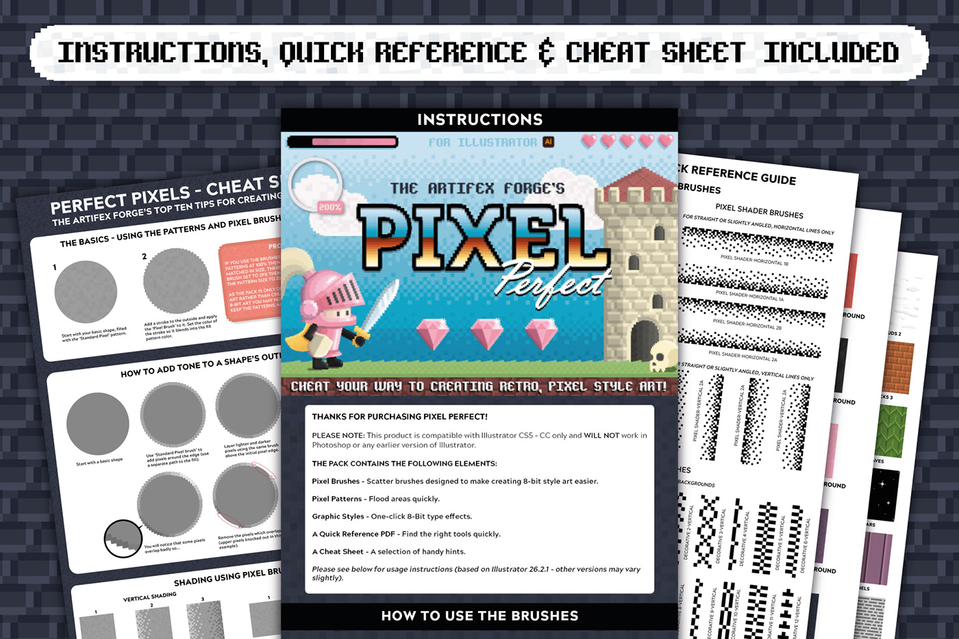 8-bit 8bit bit brush brushes game Patterns pixel Retro