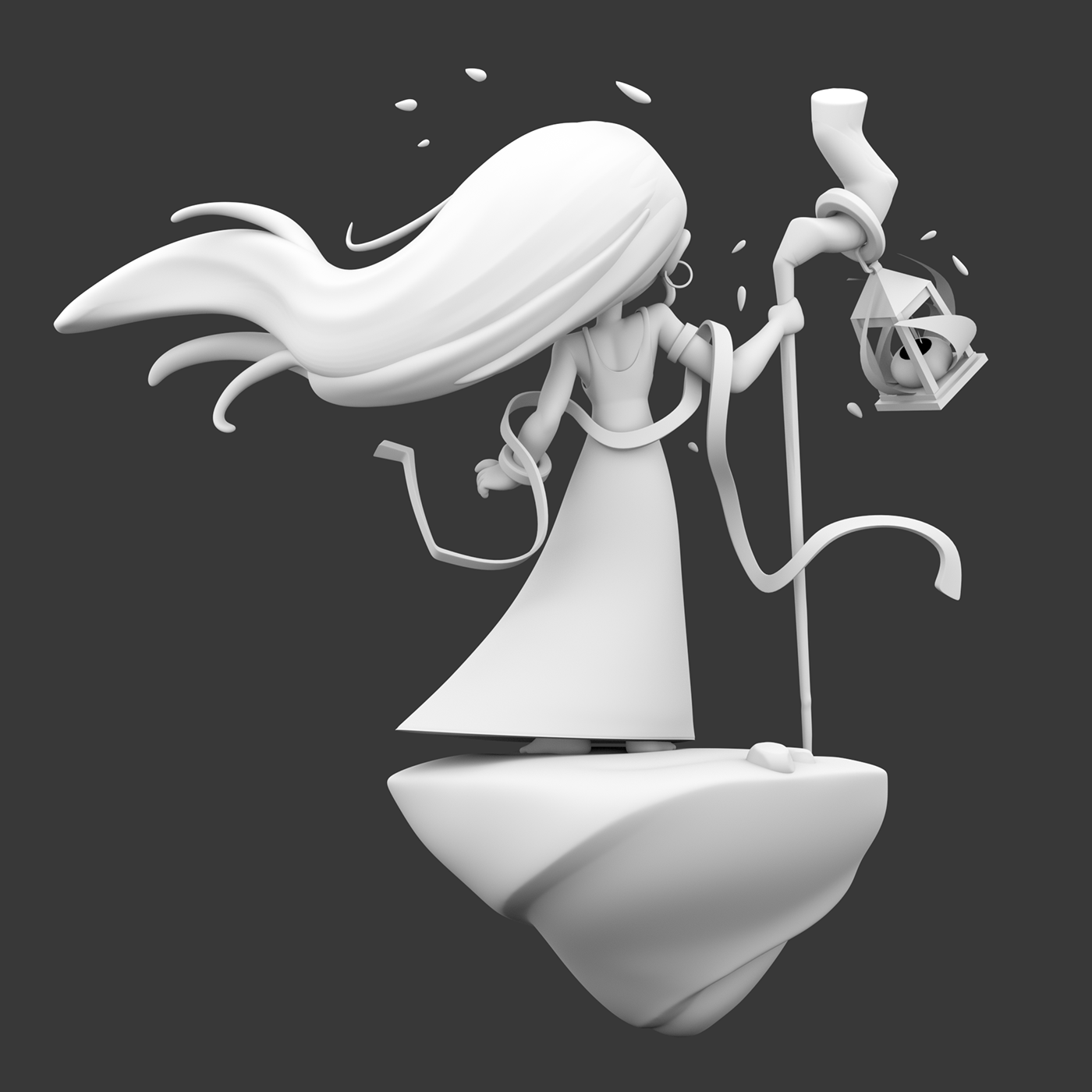 3D characters enchantress model animation  ILLUSTRATION  witch Zbrush cartoon