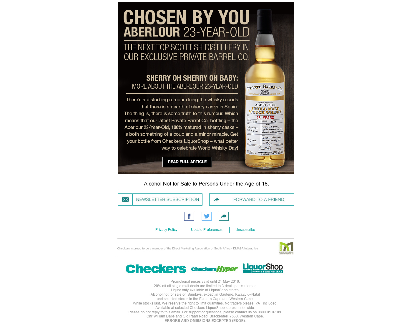 Whisky Whiskey Emailer email marketing marketing   Promotion World Whisky Day Whisky Day