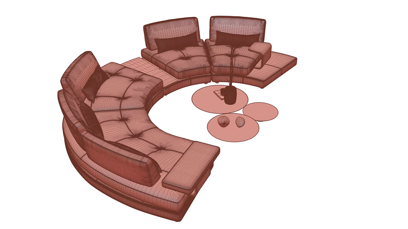 corona renderer corona 3ds max visualization 3d modeling furniture Pool kipr interior design 