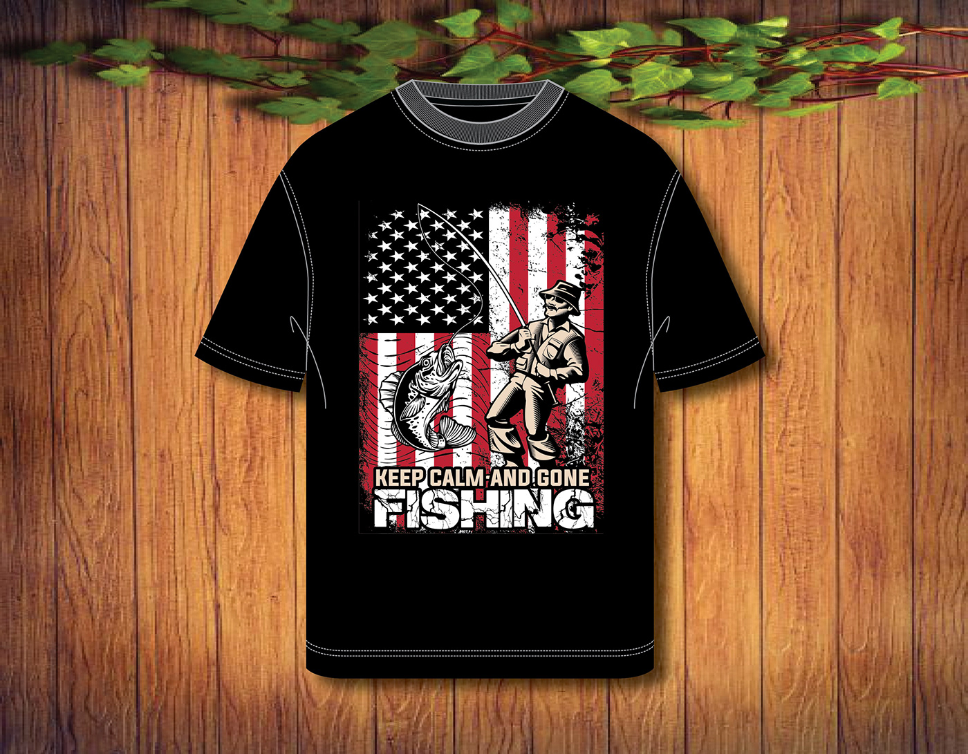 fishing fishermen beach sea typography   vintage T Shirt Clothing Custom Unique
