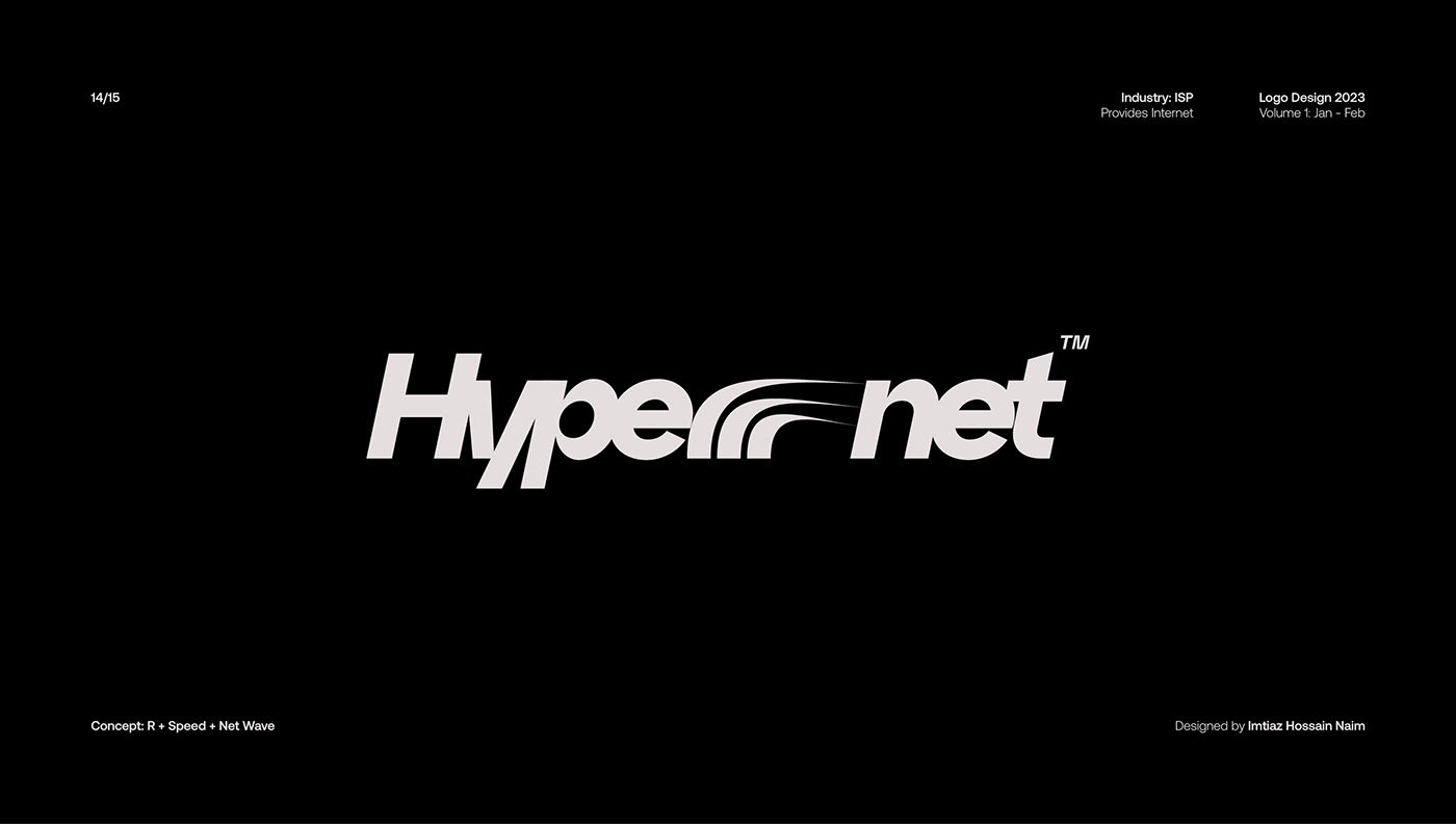 Logo design for Hypernet; an ISP company.