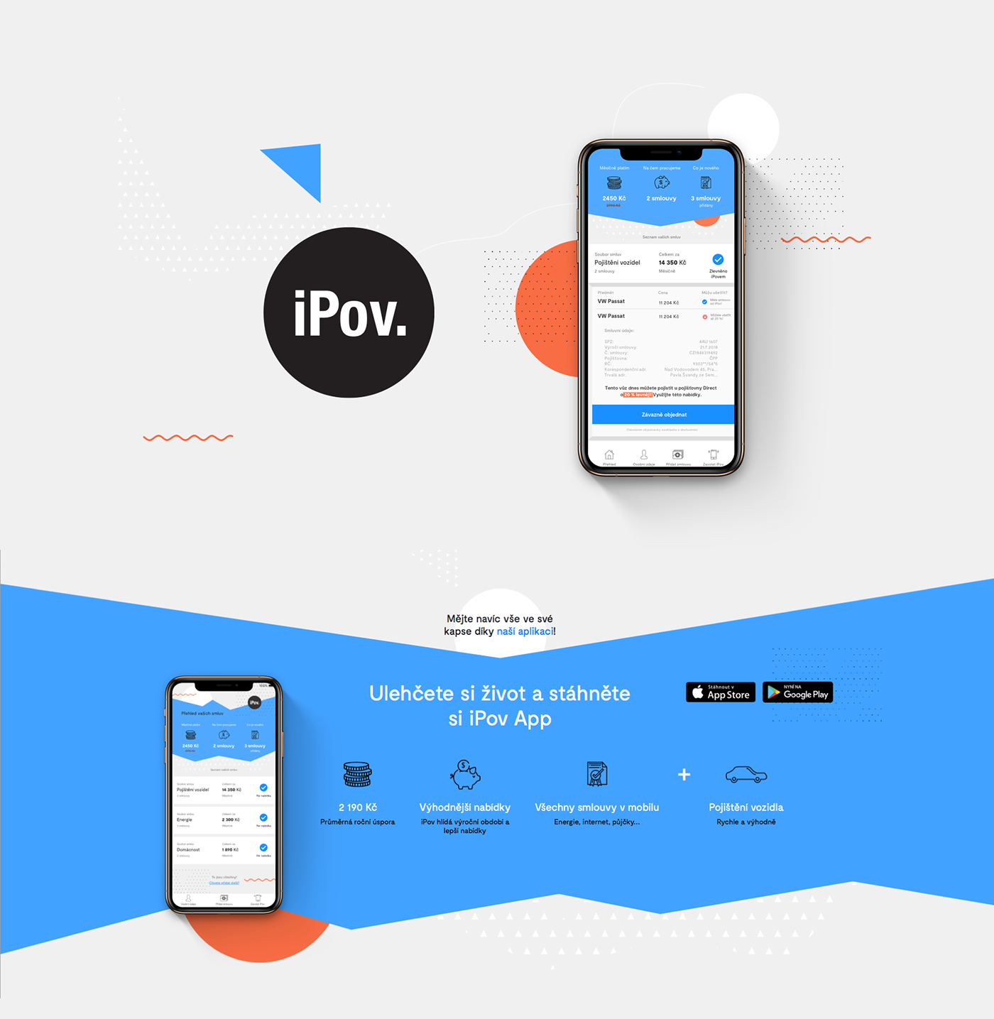 ux UI app design application Webdesign branding  insurance flat design Mockup