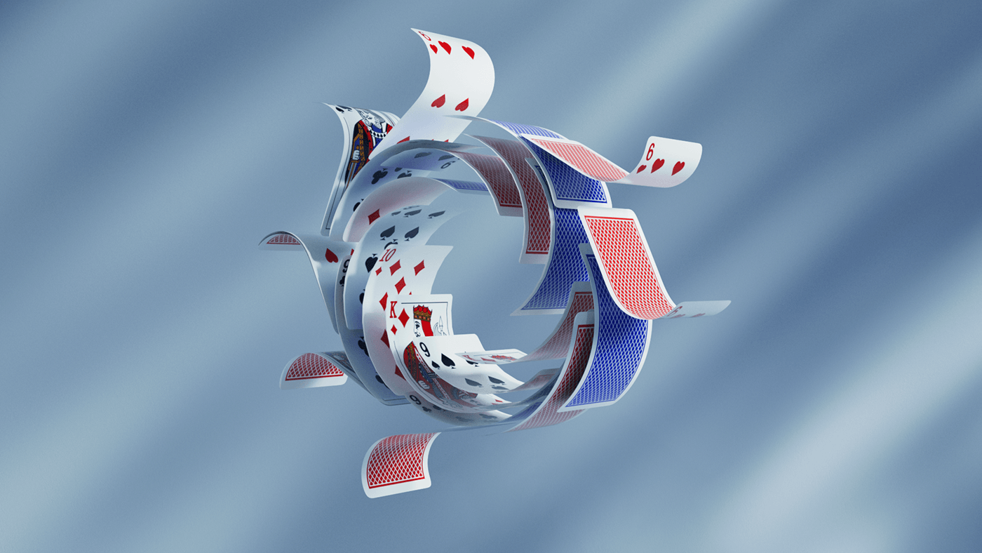 motion graphics  motion design casino cards gambling betting Gaming sports 3D houdini