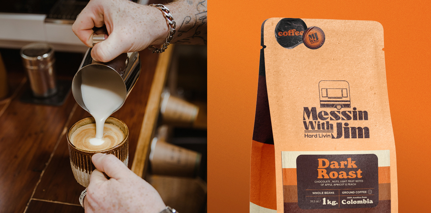 adobe Coffee coffee logo Logo Design Packaging starbucks branding  coffeeshop vintage Australia