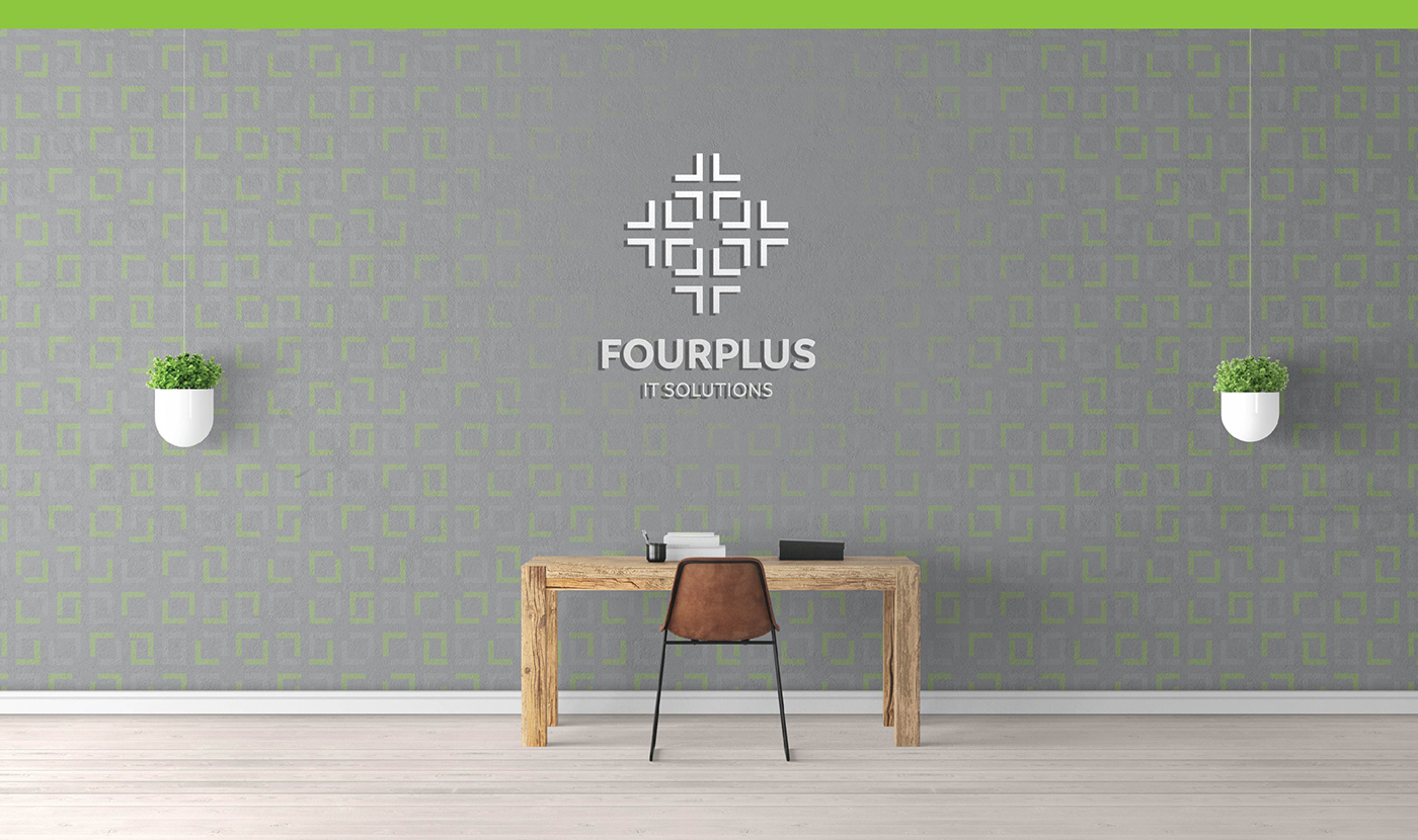 fourplus branding  Qatar logo logos doha IT solutions