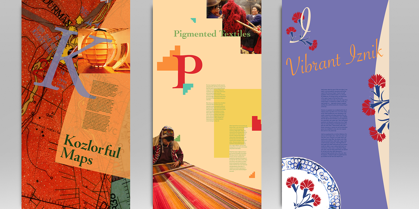 posters color colorful iznik Peruvian textiles Kozlof Color Study