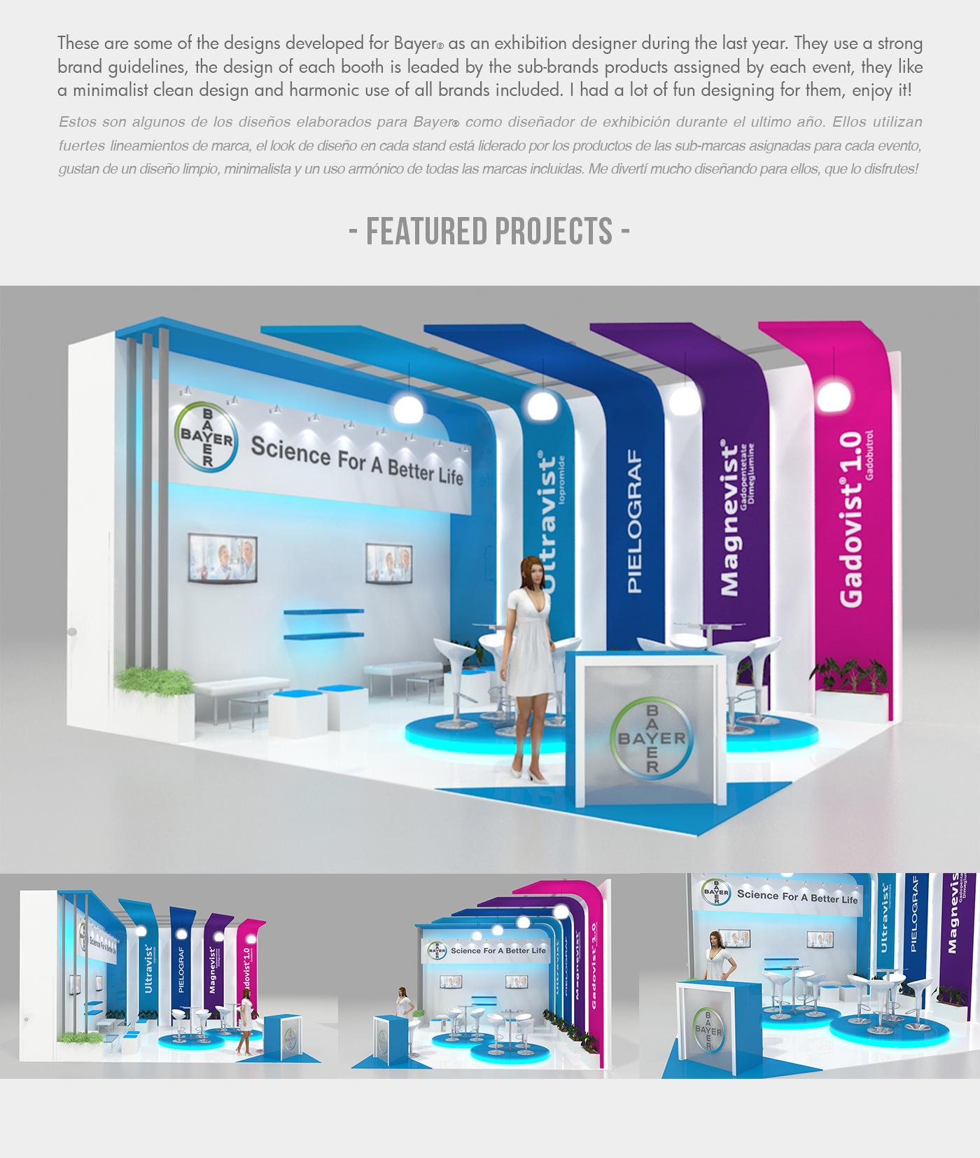 Bayer Exhibition Design  industrial design  3dsmax vray Stand booth photoshop motion