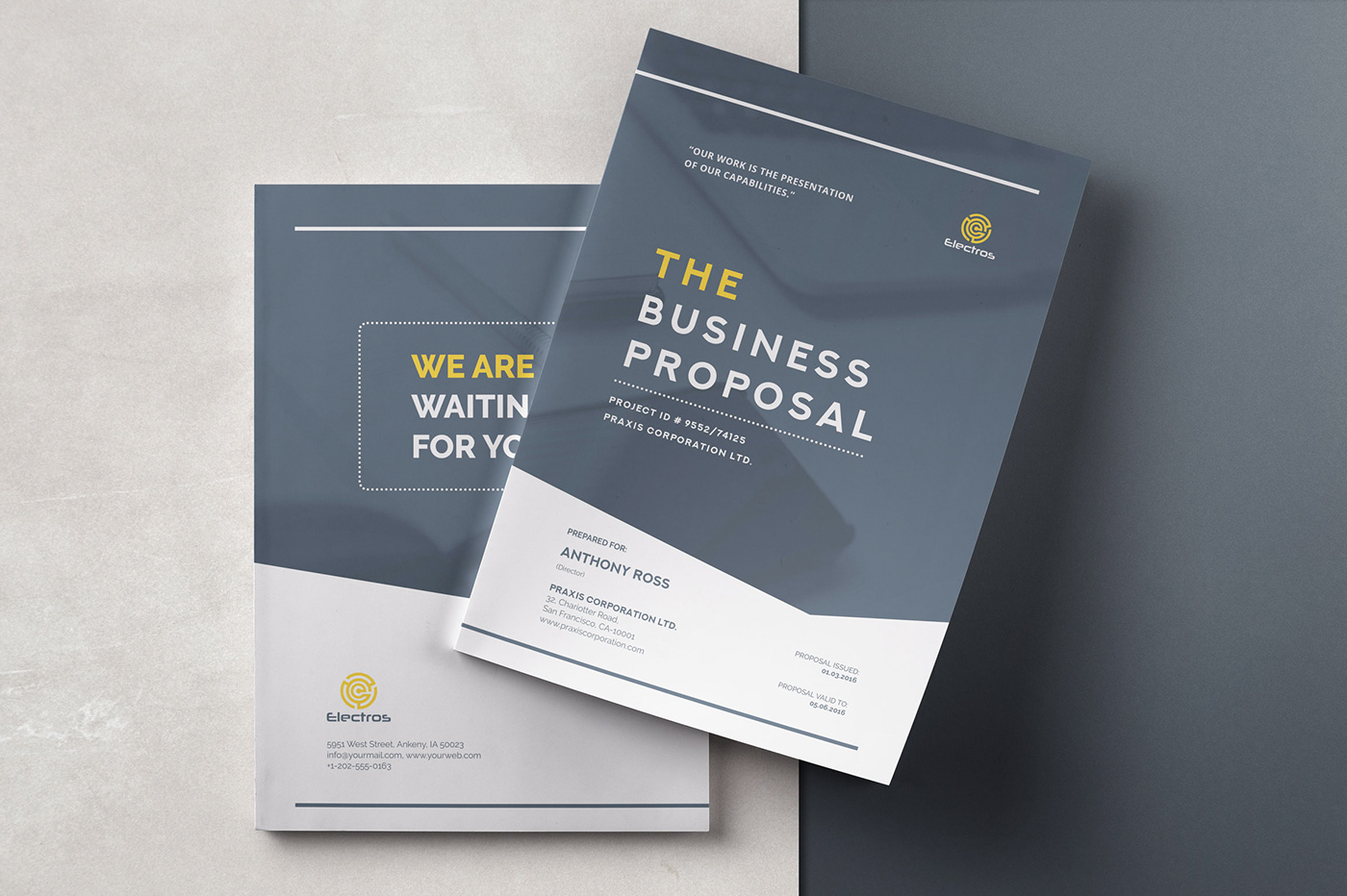 InDesign creative modern brochure template Proposal company business Project