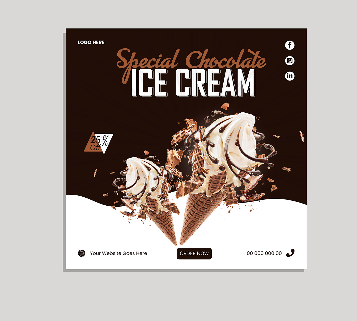design Graphic Designer Social media post Brand Design marketing   ice cream post Social Media Design Advertising  visual identity