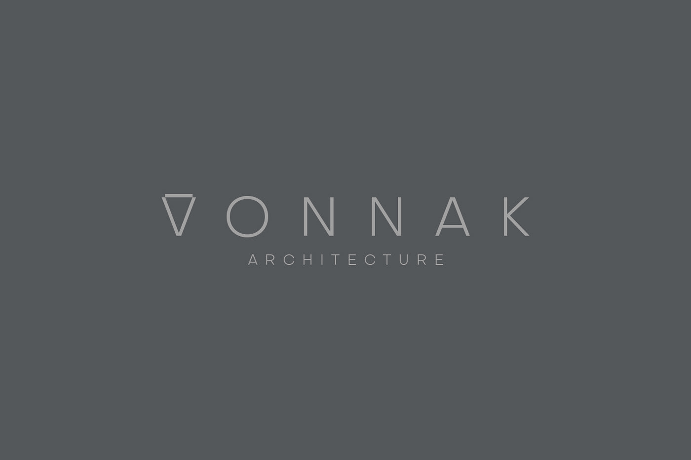 logo branding  design corporate Stationery VONNAK architecture