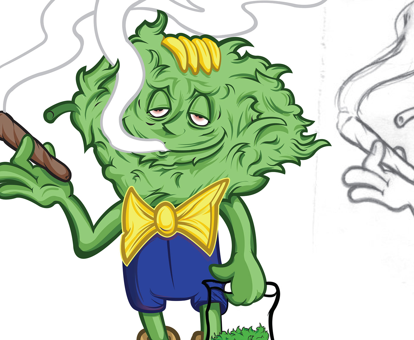 cartoon Drawing  cannabis cartoondesign AnimatedDrawing Graphic Designer vector Illustrator logo branding 