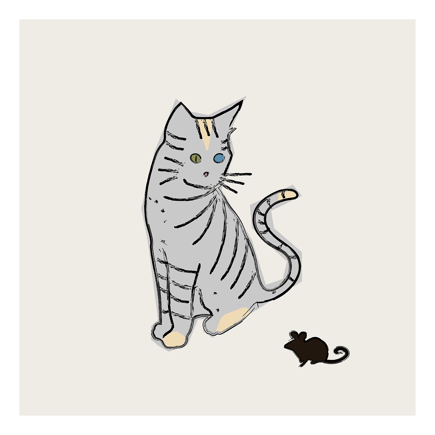 animal Cat catdesign catlogo graphicdesign ILLUSTRATION  kitty Mockup shelter sketch