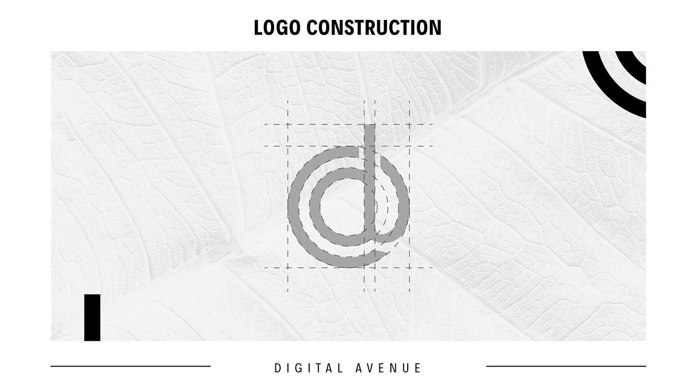 avenue black branding  corporate digital identity logo Printing social media White
