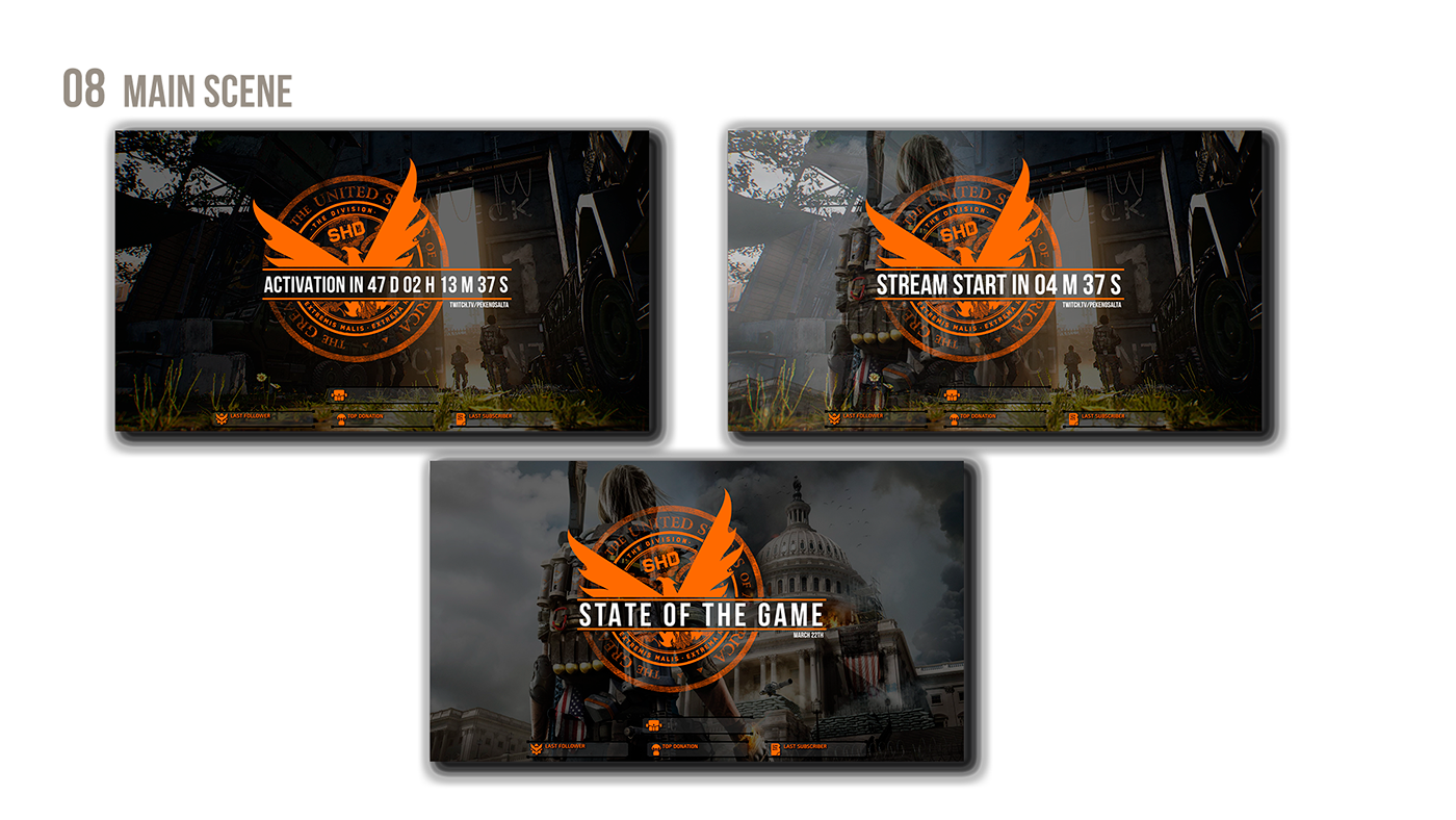 the division The Division 2 Overlay stream UI