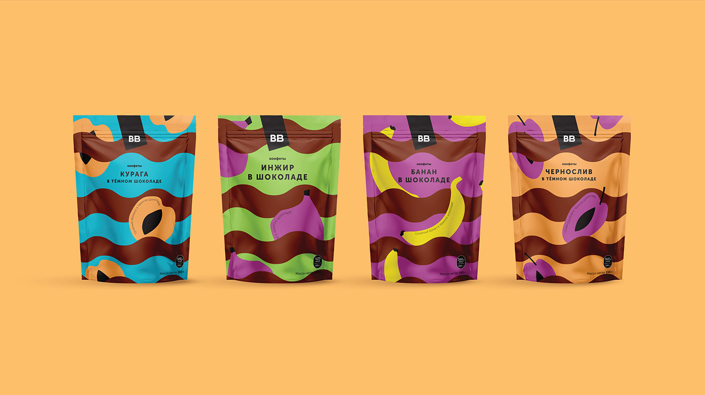 Packaging brand identity design Food  chocolate colorful ILLUSTRATION  dessert graphic design  package