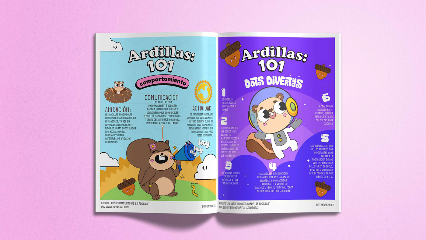 Character design  character illustration children illustration infographic infographic magazine kids magazine magazine Picture book squirrel vector infographic