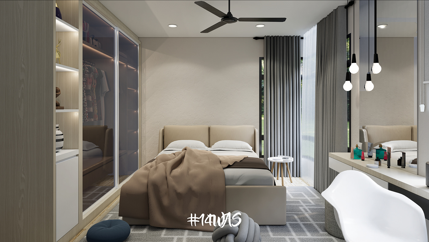 3D CGI design Interior interior design  modern Render residential Scandinavian visualization