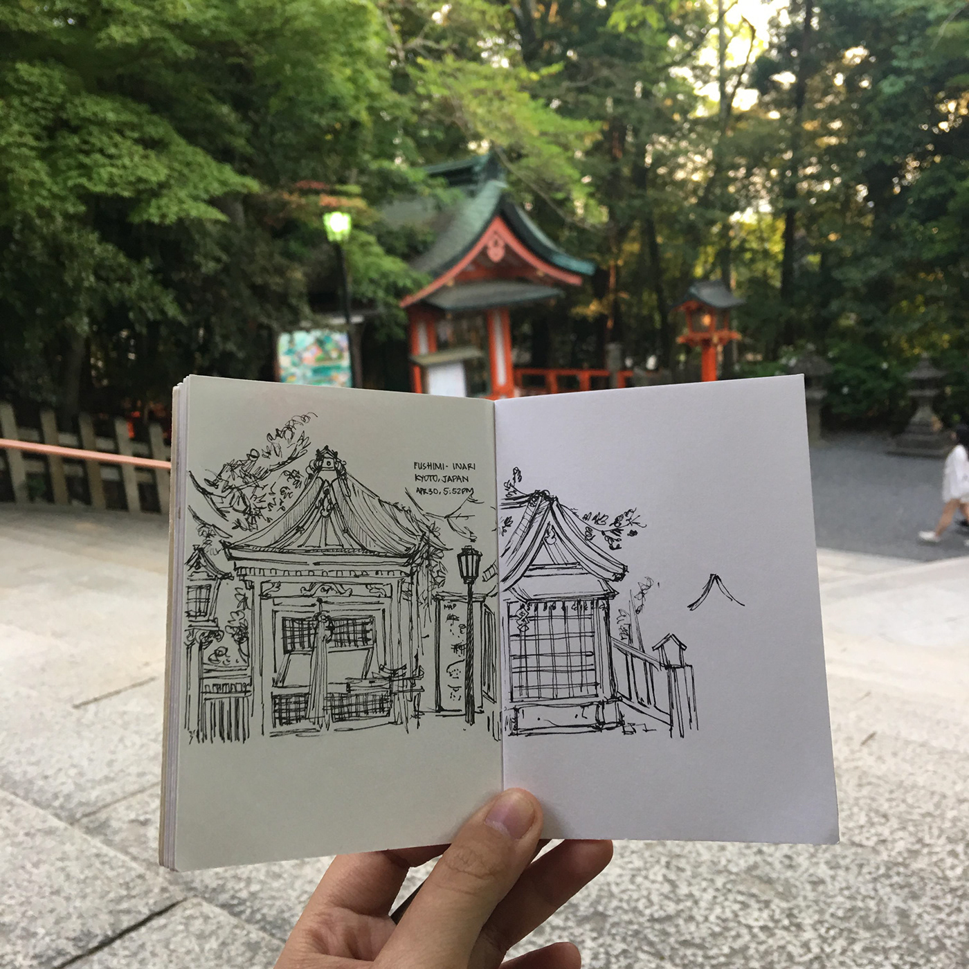 Travel ILLUSTRATION  architecture ink urban sketching abbey sy japan berlin
