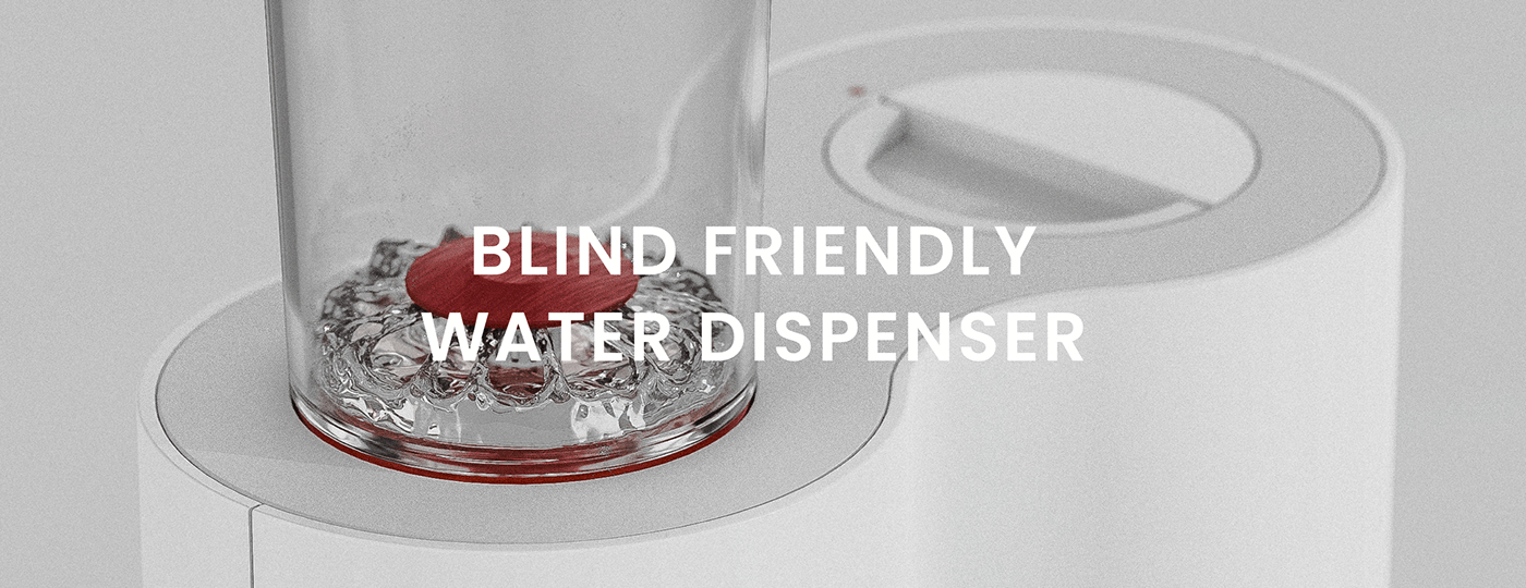 blind design disabled dispenser FILLING handicapped if if design  water barrierfree