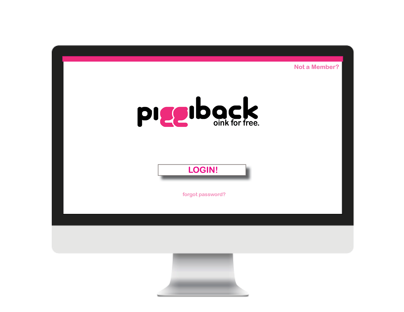 app Webdesign Mockup branding  logo Logo Design pig iphone Flats