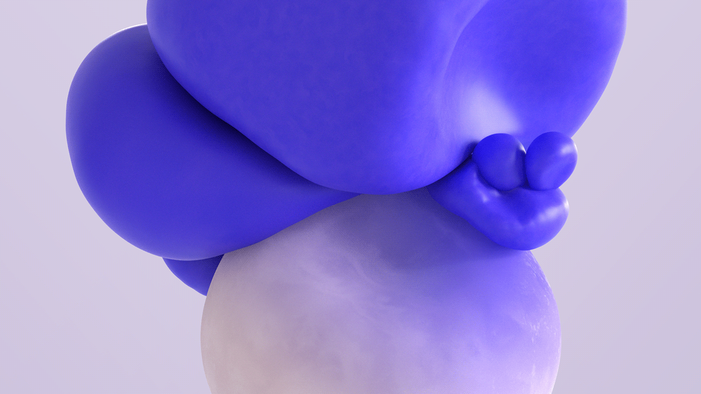 3D bubbles CGI clay experimental flexible malleable mould shapes simulation