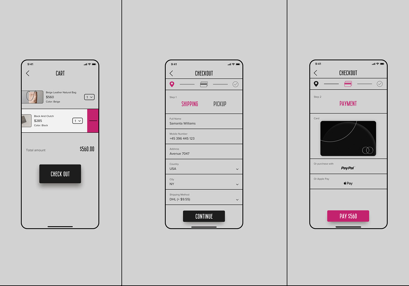 beige Fashion  luxury minimal minimalistic modern UI UI/UX Design Website Website Design