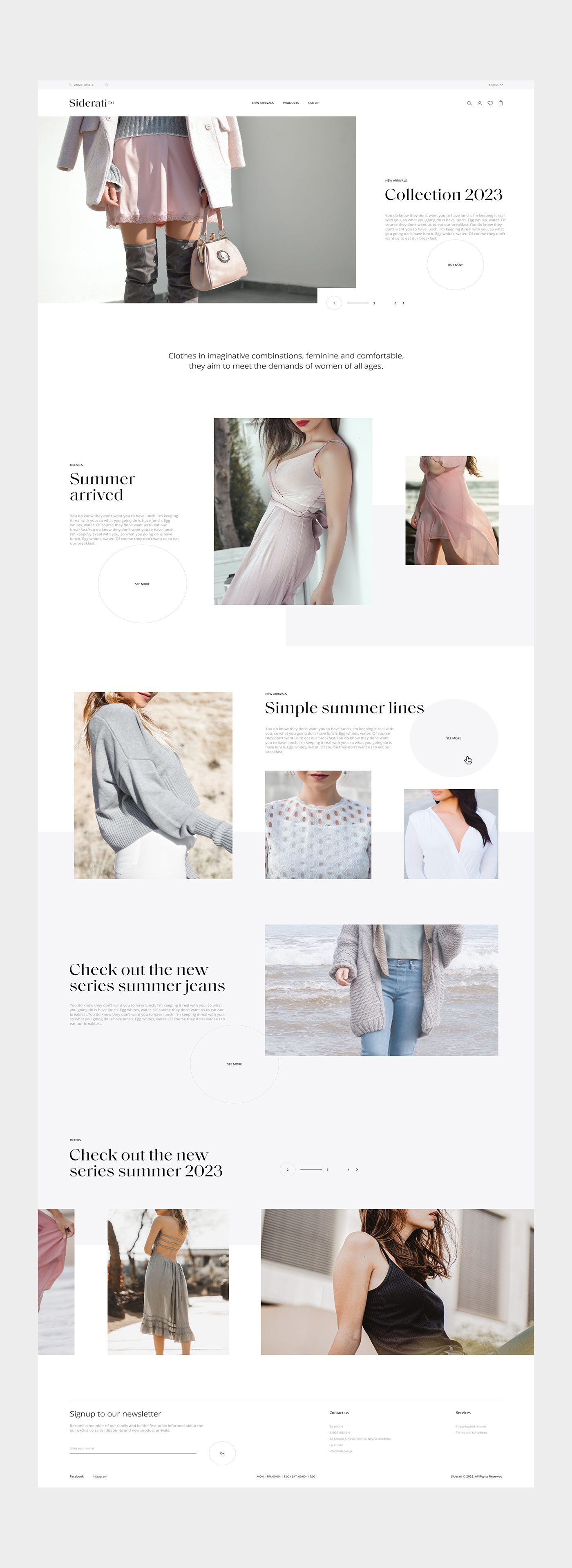 design digital Ecommerce eshop Fashion  UI ux Web Web Design  Website