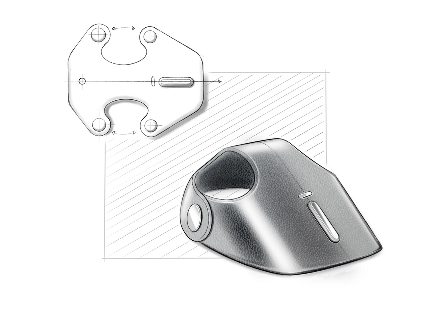 apple concept Electronics future generative industrial design  mouse speculative design desktop wireless