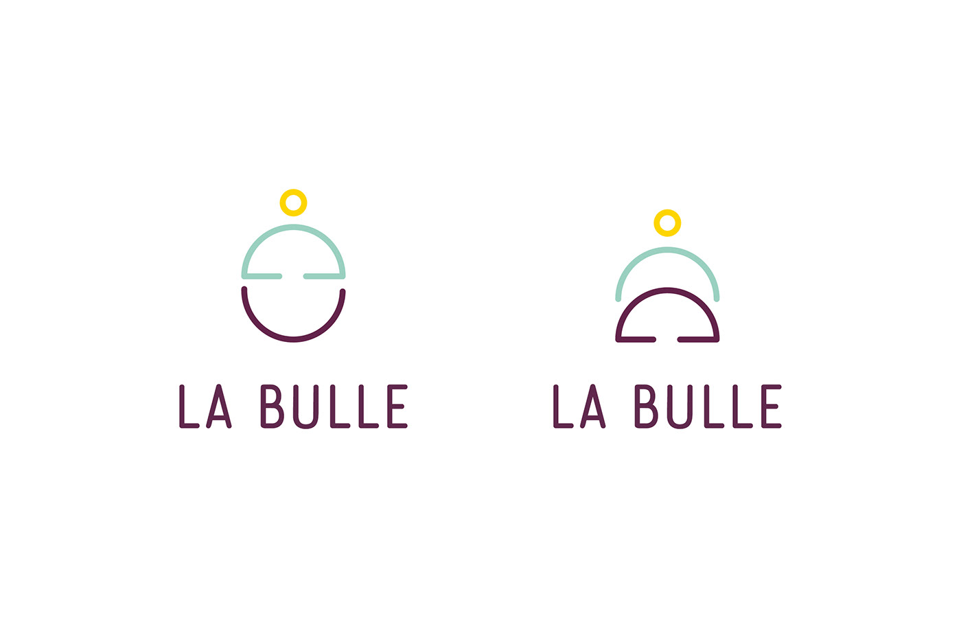 logo Logotype identité visuelle bulle Yoga graphisme Cocon graphic design 