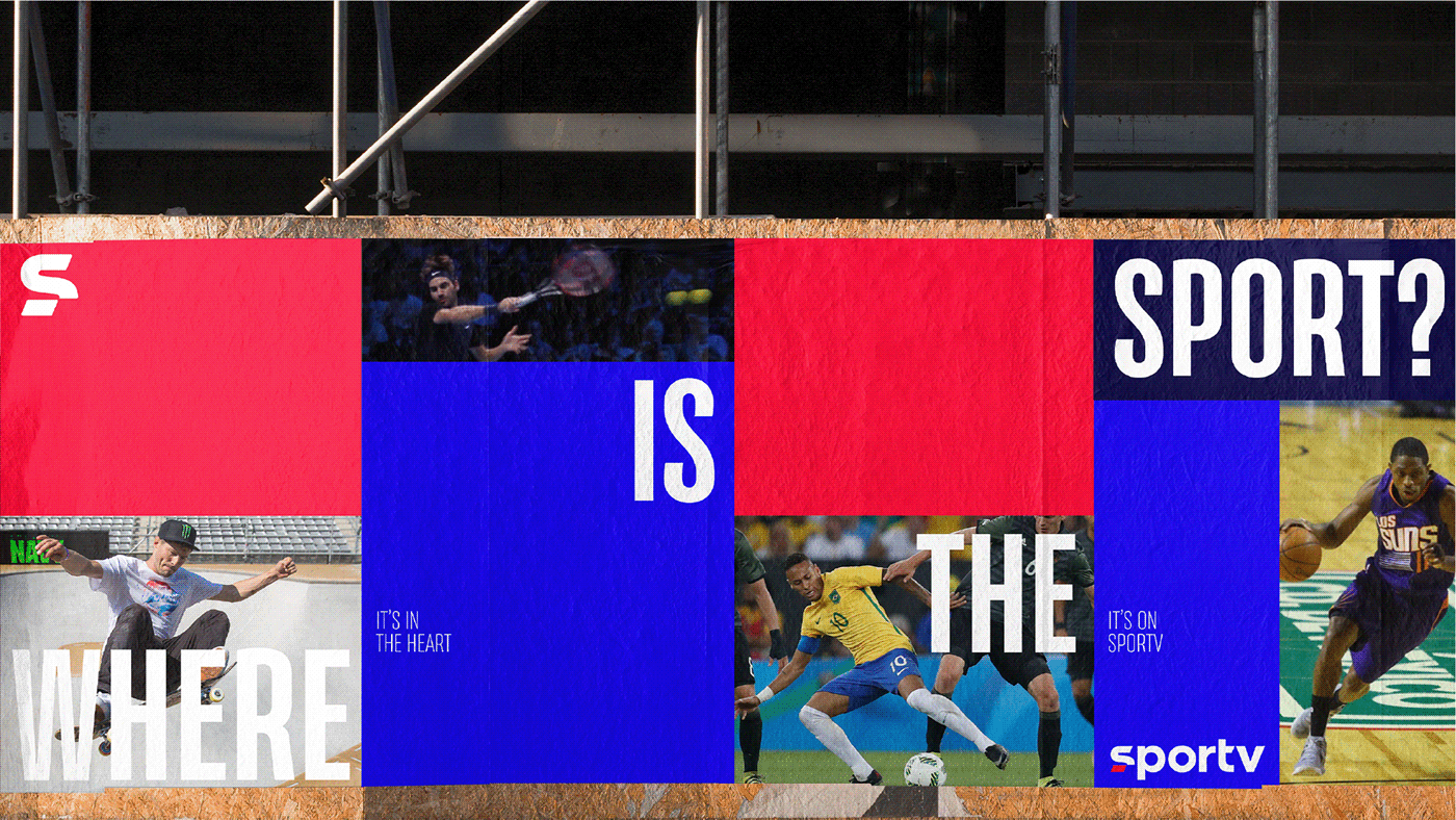brand identity branding  editorial motion graphics  NBA rebranding soccer sports tv typography  