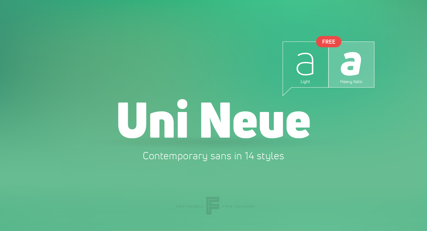 typography   font sans serif geometric contemporary free Free font uni uni neue Typeface
