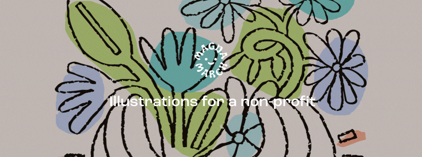 non-profit ILLUSTRATION  Drawing  Flowers plants cozy warm human environment migration