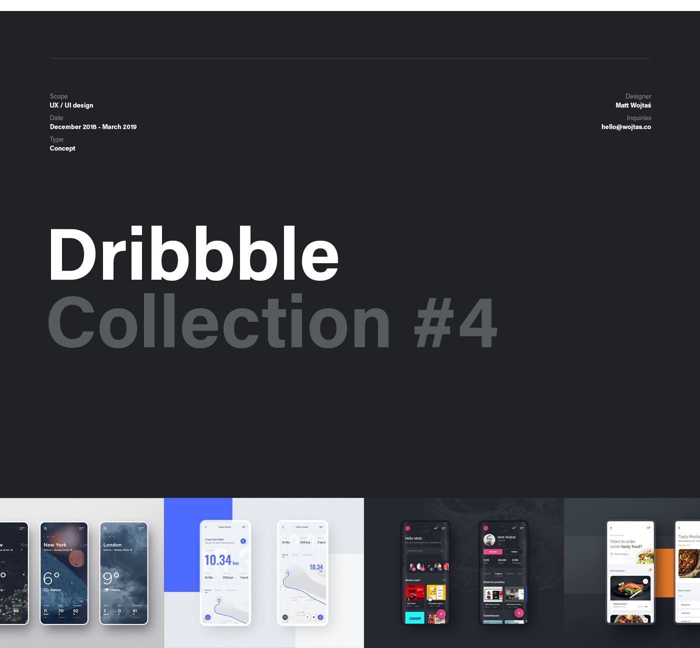 mobile dribbble inspiration concept application iphone phone android ios Collection