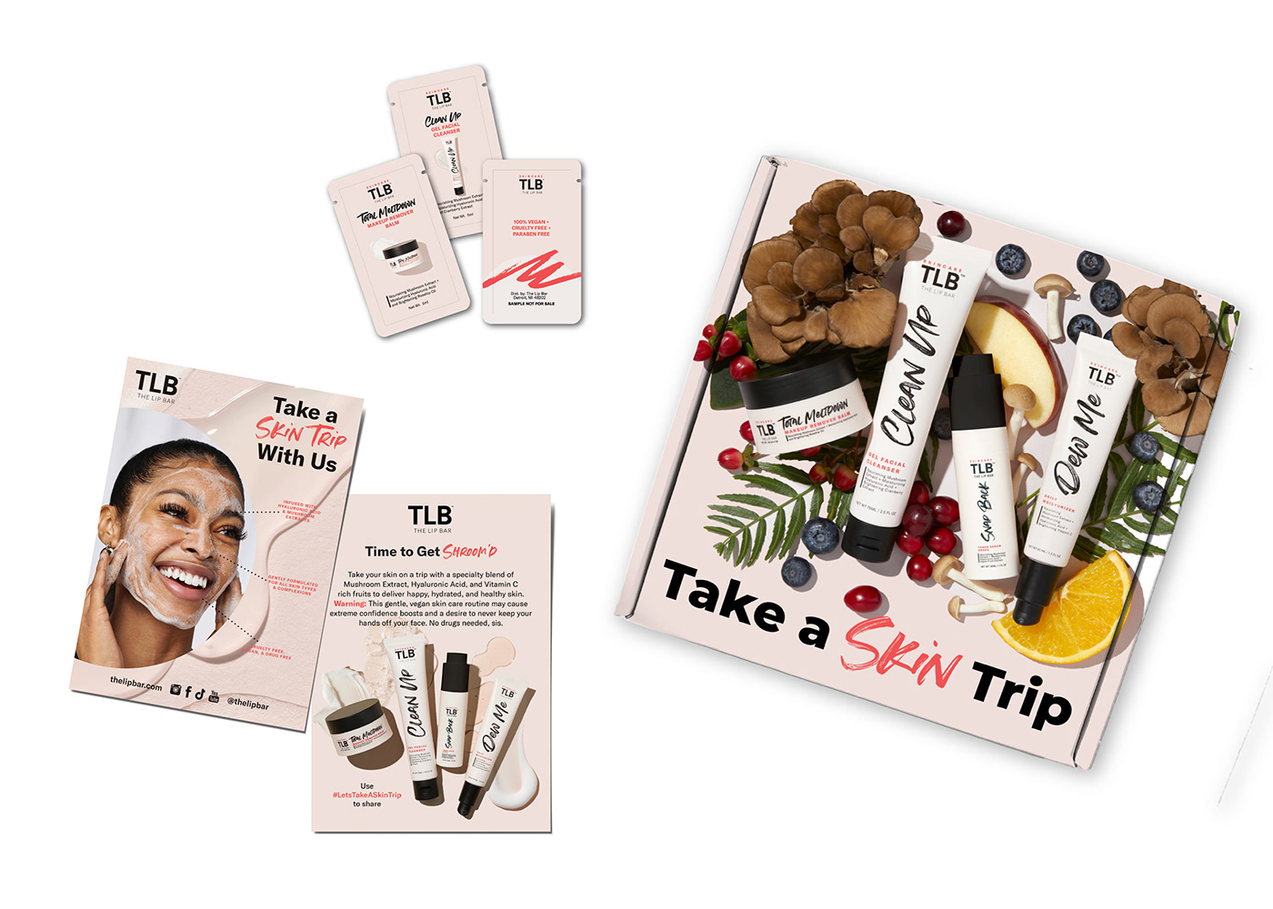 skincare packaging design Mockup Social media post marketing   Graphic Designer the lip bar TLB
