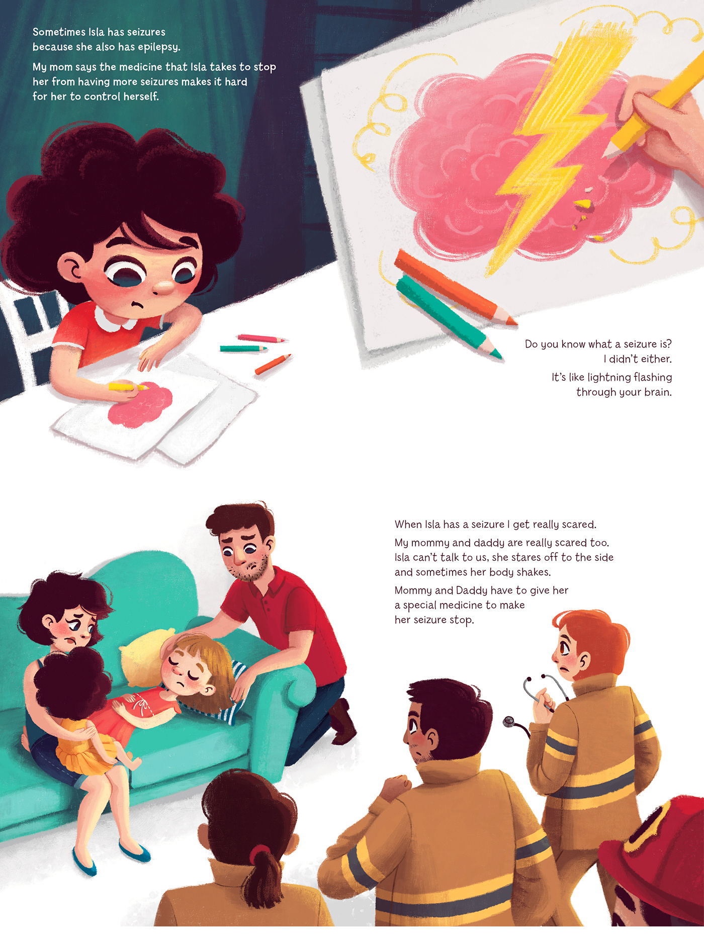 autism book children's book Diversity epilepsy ILLUSTRATION  Livro livro infantil Maria Gabriela Picture book