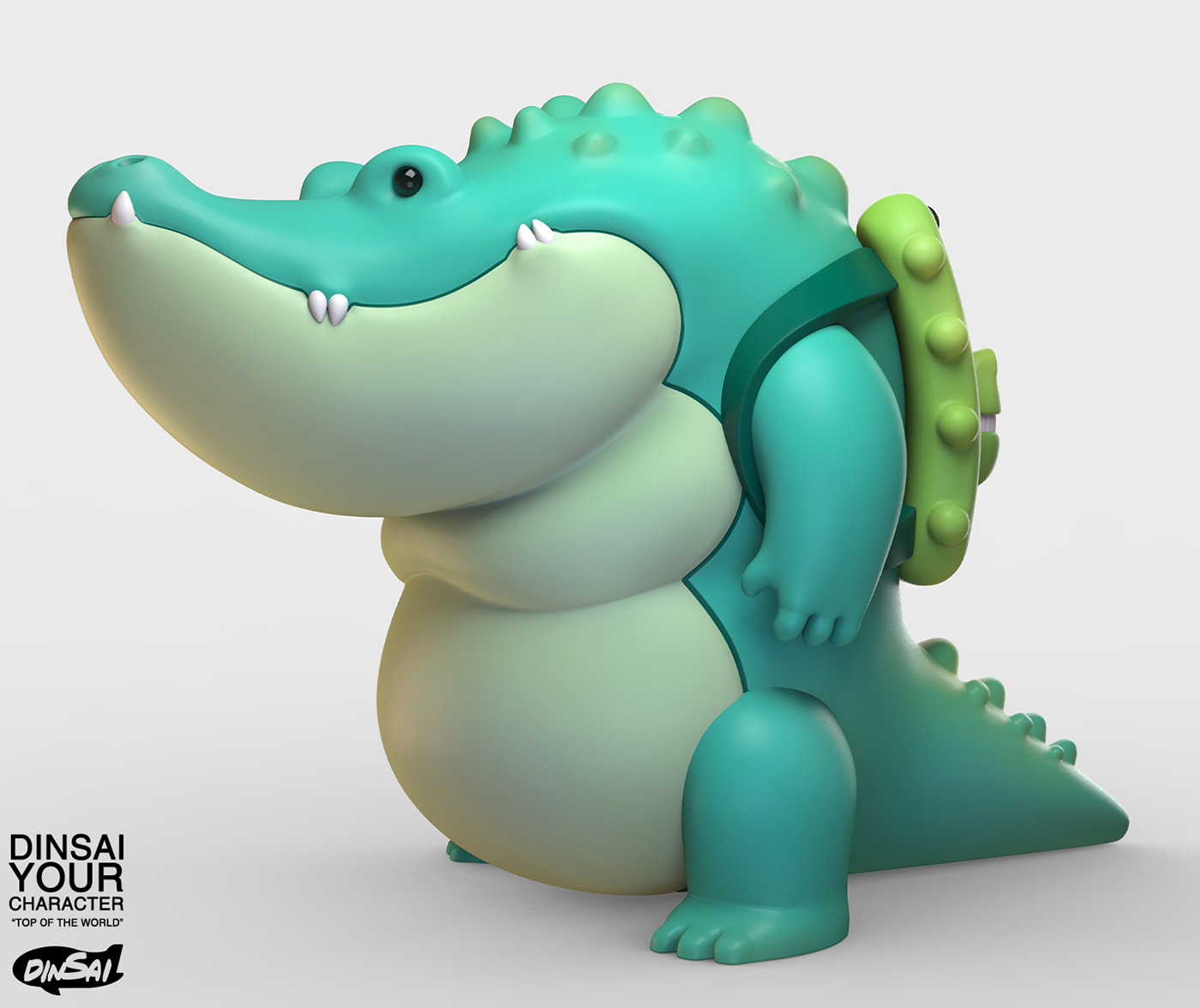 crocodile cute lacoste bag toy Character design