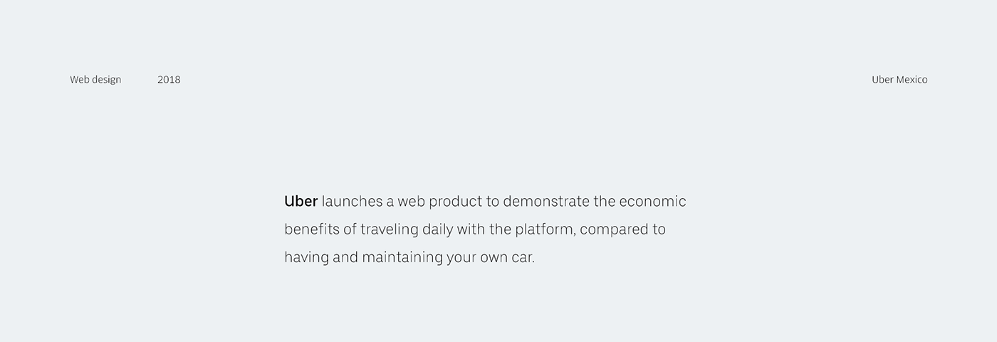 Uber car Web app UI Animation product ux interaction UI AWWWARDS