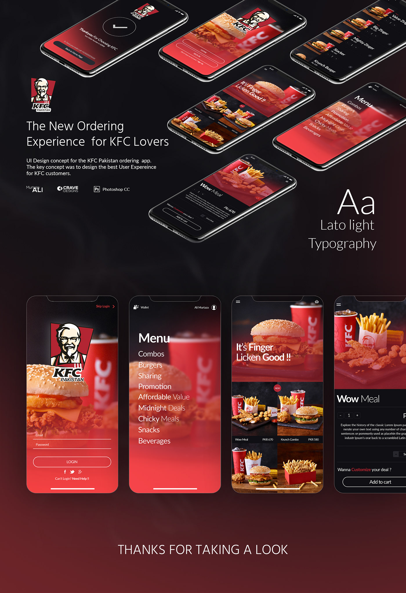 ux UI ux/ui KFC Rebrand redesign