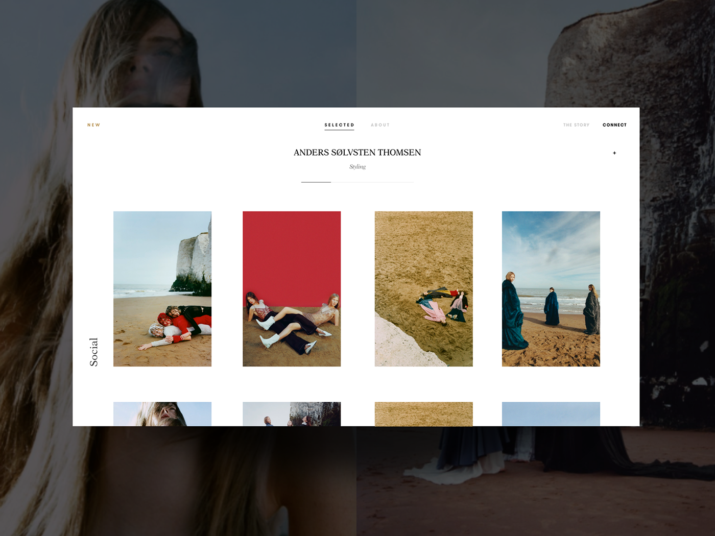 Website Web Interface Fashion  stylist photographer