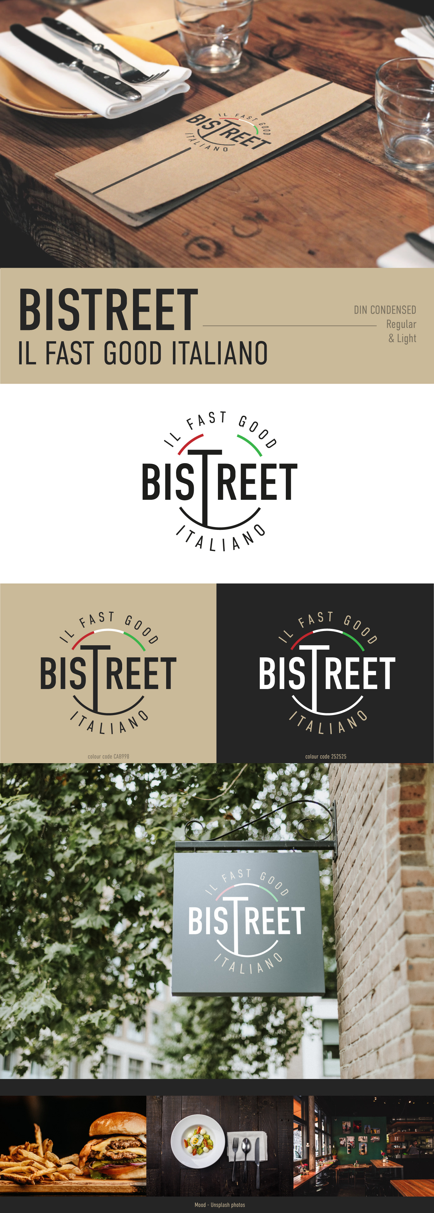 bistro Bistrot Food  Logo Design logo brand branding  Brand Design