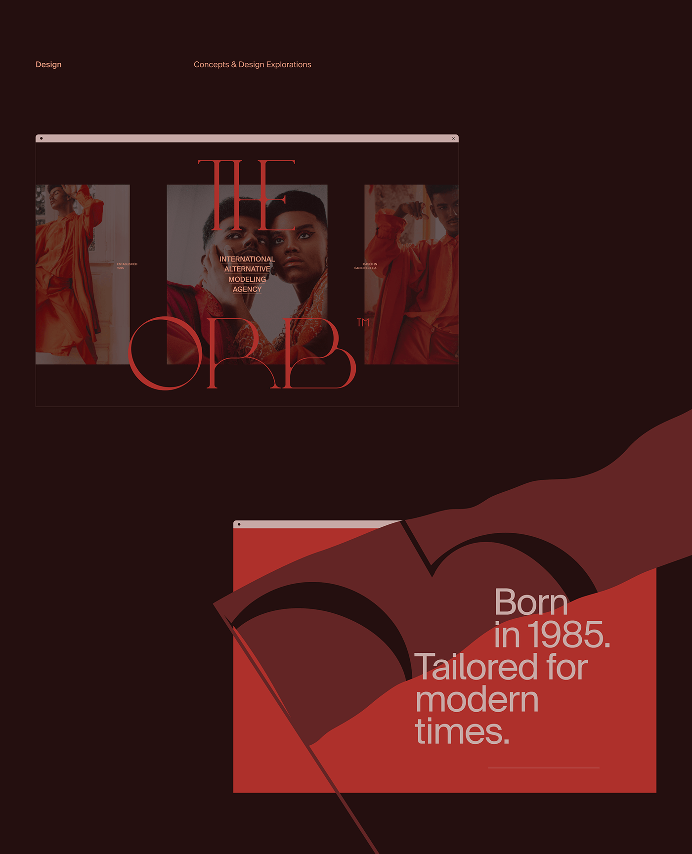 alternative branding  Fashion  typography   Webdesign Website