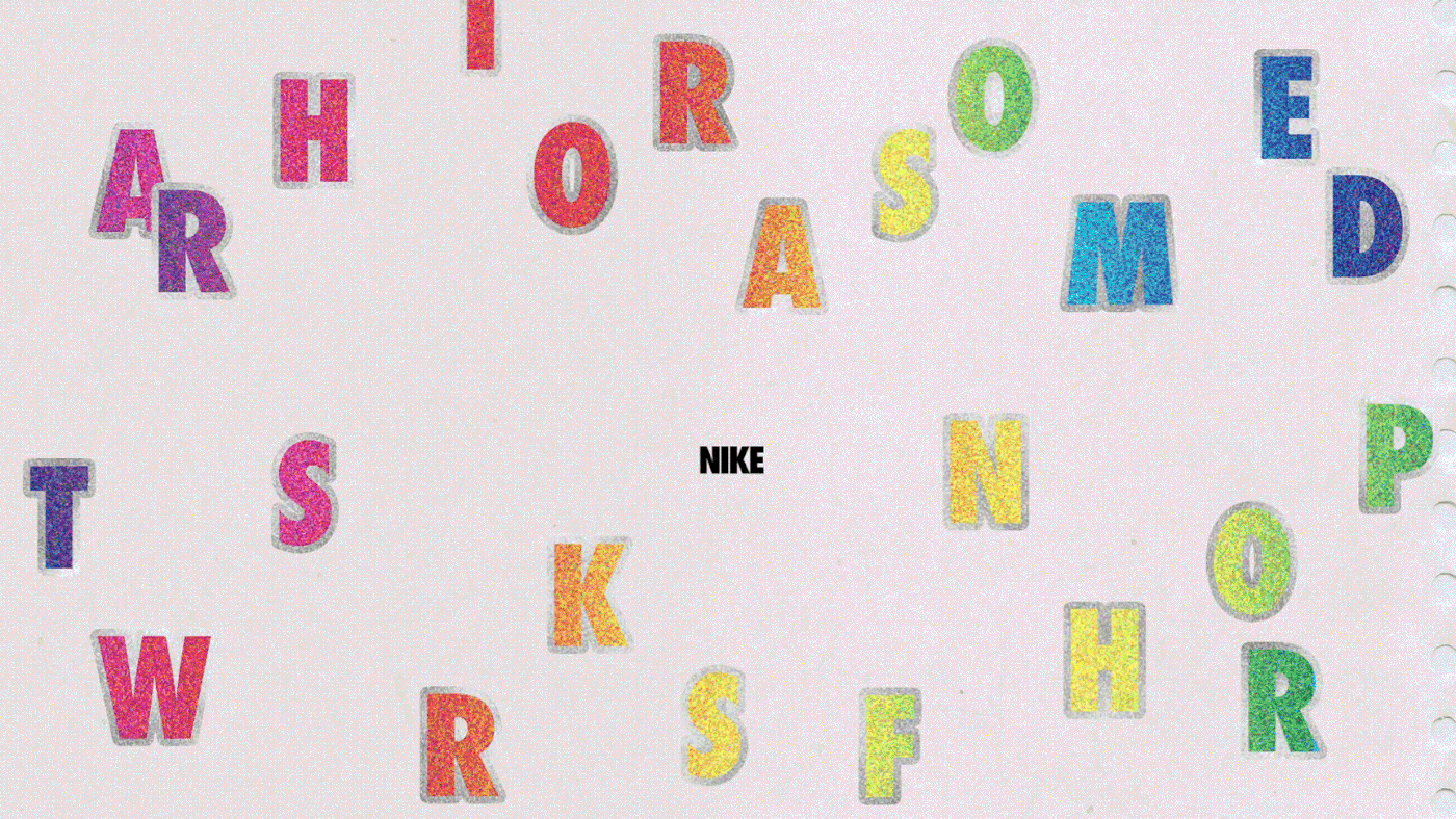 design gif gradient Nike stickers tokyo