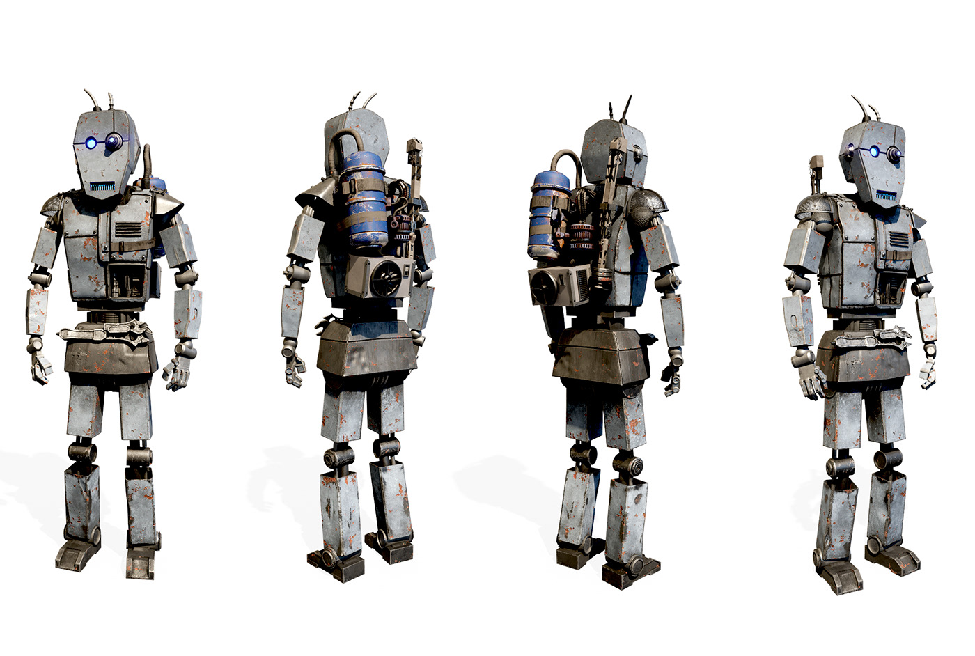 characterdesign conceptart robot love death robots characters digital 3d sculpting  sculpture stylized Game Art