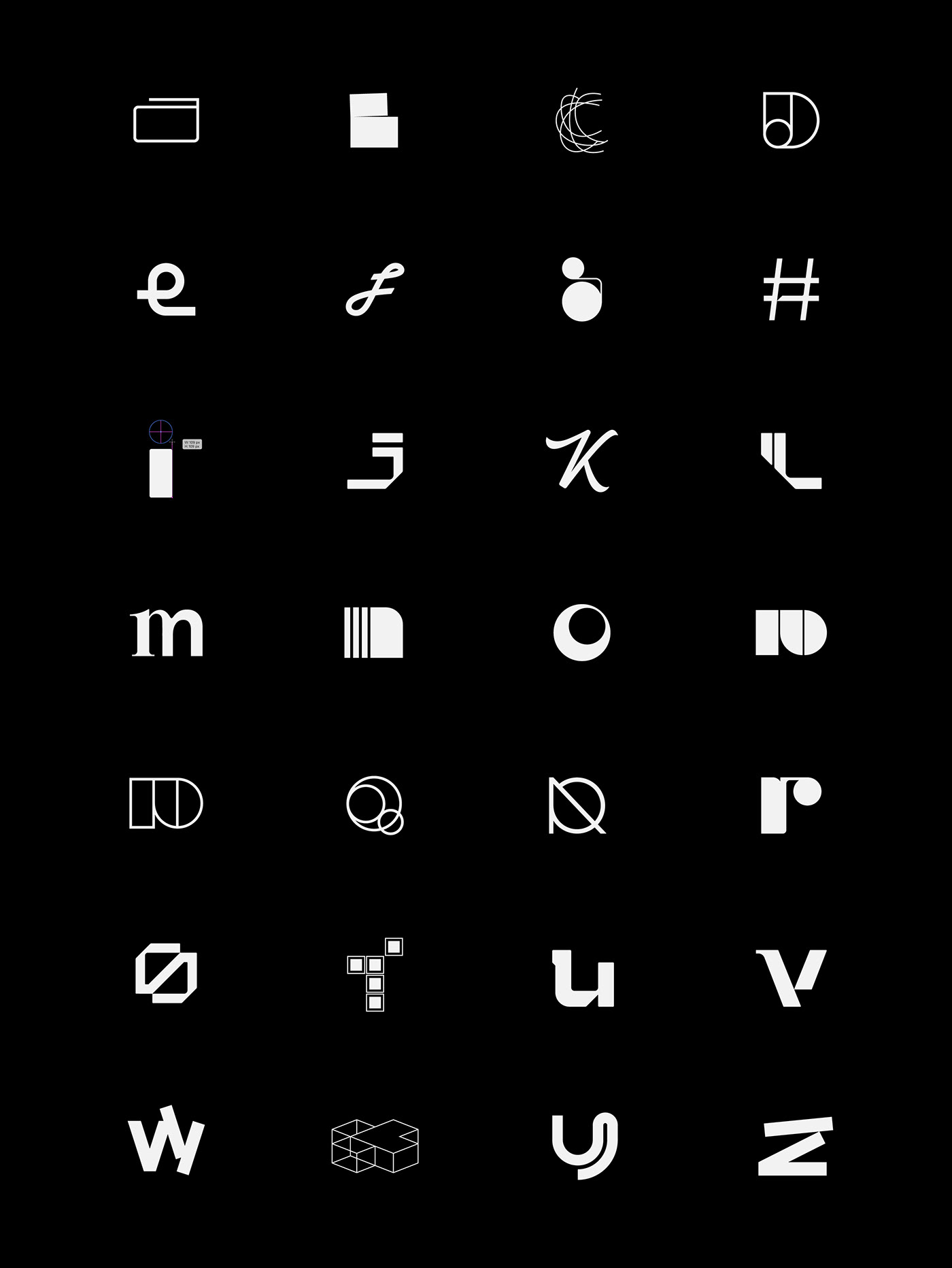 36daysoftype logo logocollection logofolio typography   font Logotype minimal monogram marks