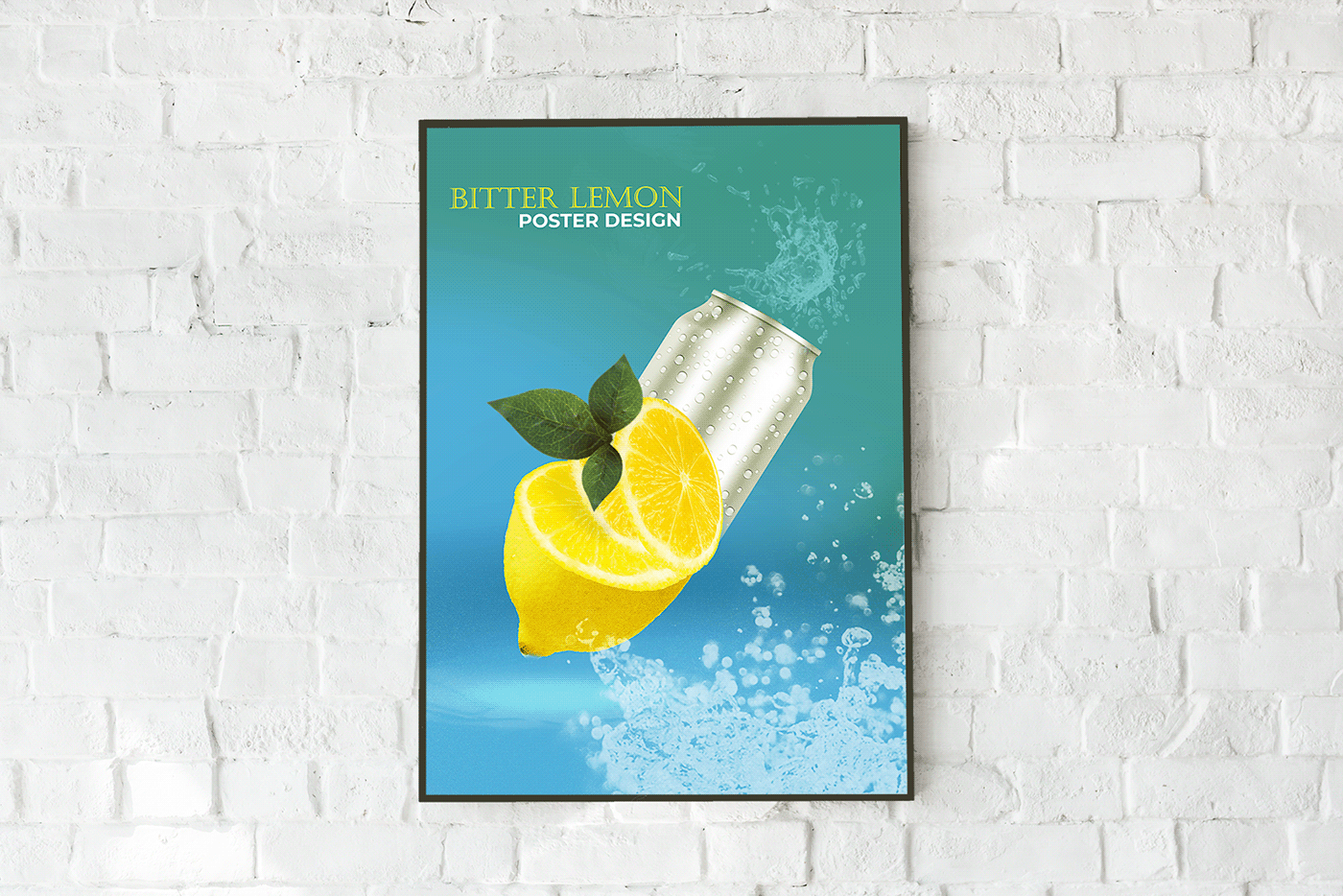 Poster design "Bitter Lemon"