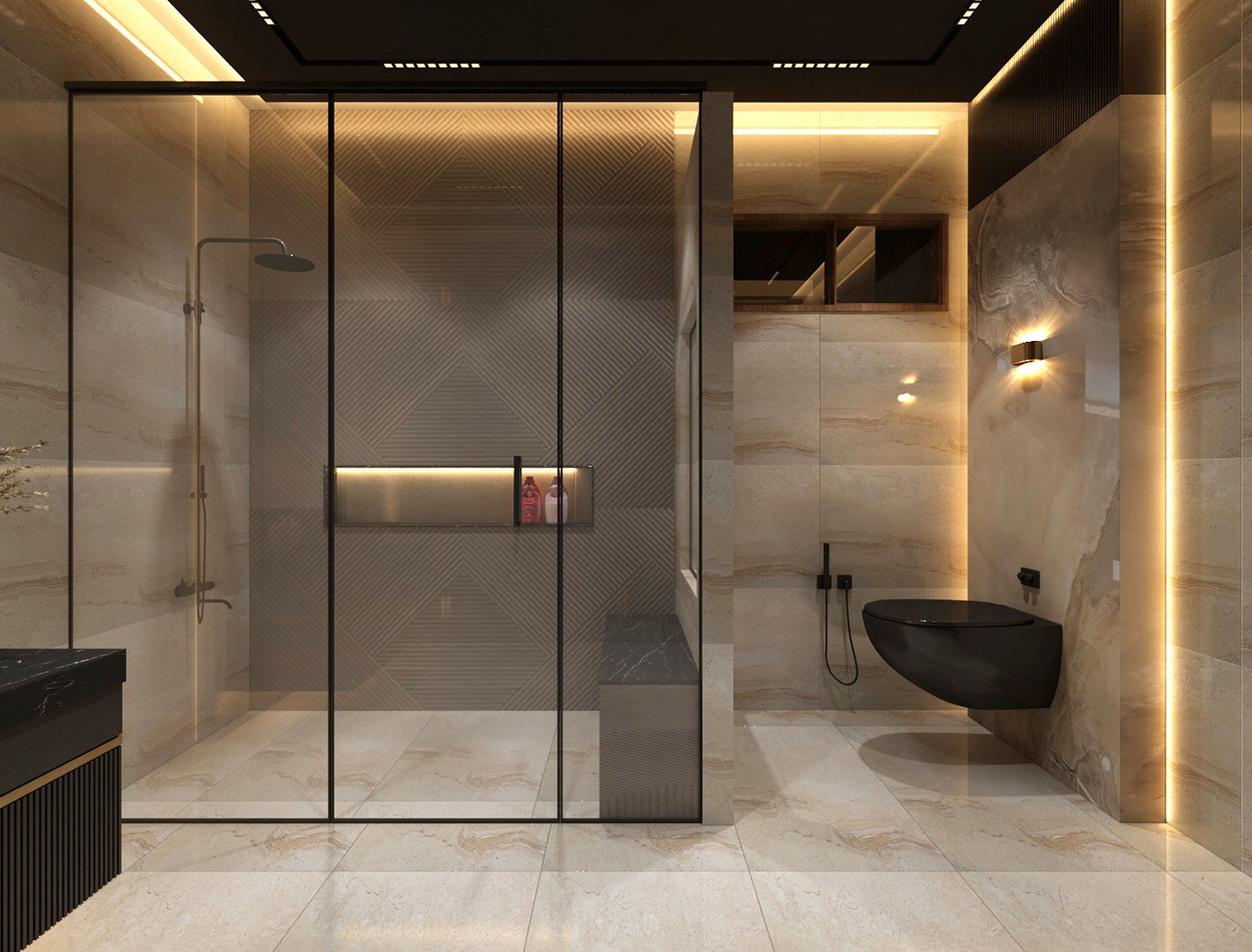 bathroom modern house Interior tiles SHOWER glass vanity banagalow comod
