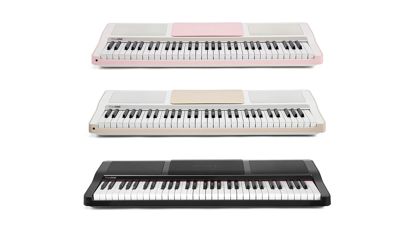 light Smart Piano keyboard industrial design product package design  Logotype the one start up beijing