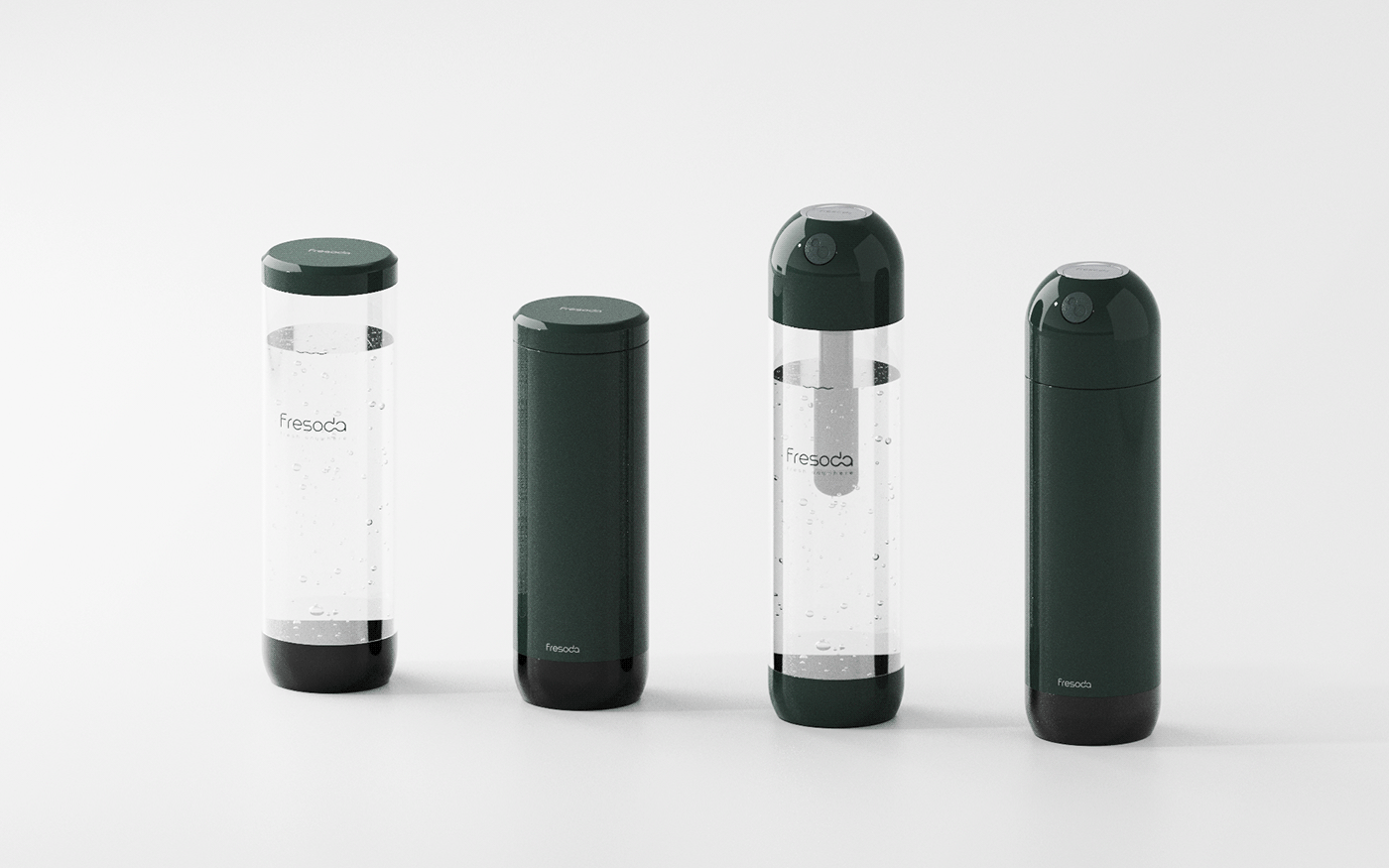 3D carbonated water maker industrial design  kitchen design product deisgn Render soda visualization water purifier
