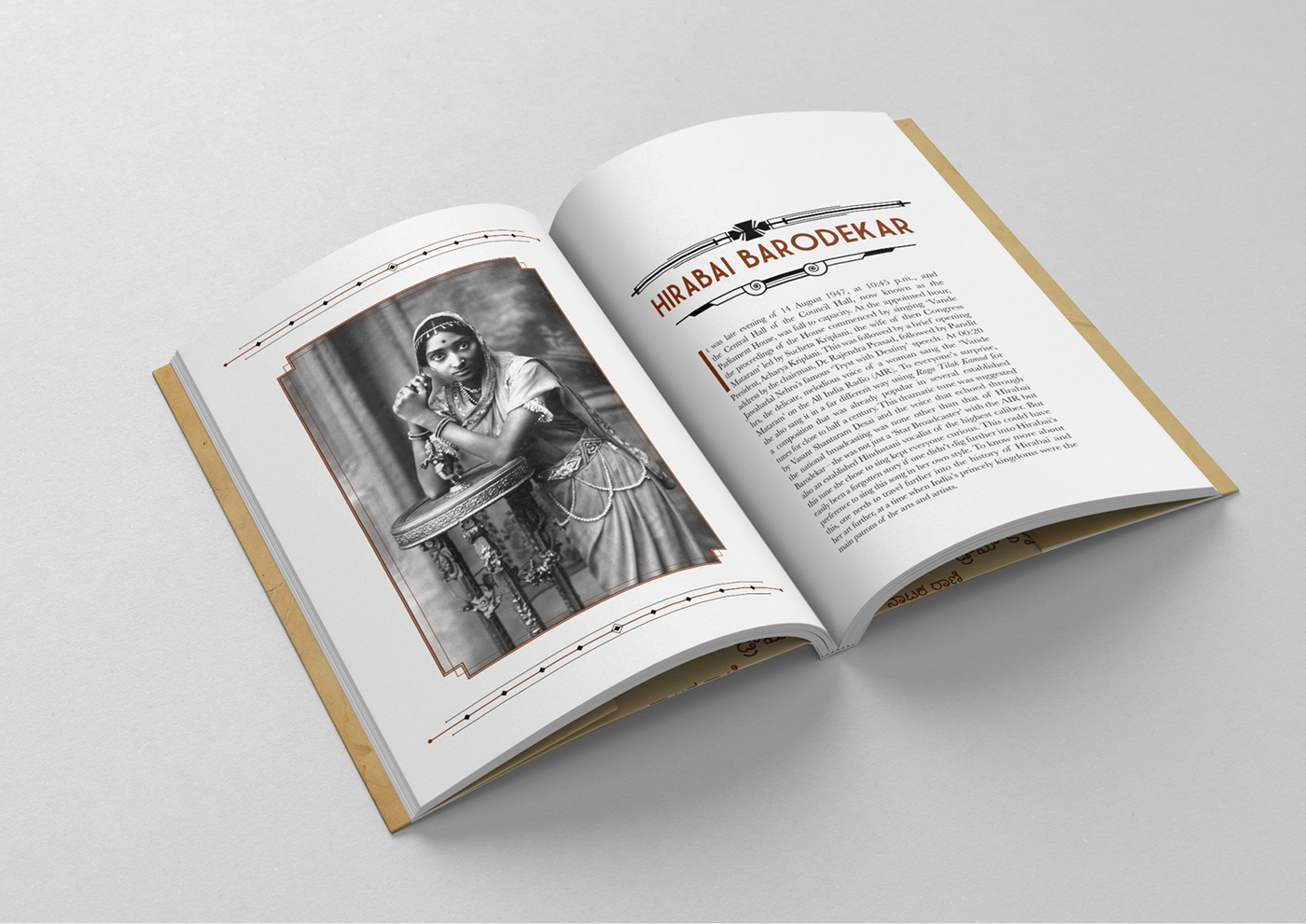 book design publication Layout Design book cover Theatre drama India colonial art deco regional